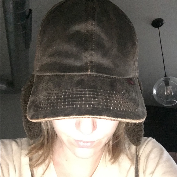 winter baseball cap with ear flaps